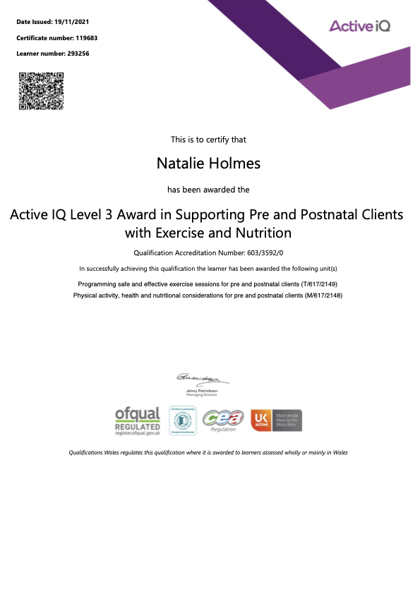 Level 3 Pre & Post Natal Specialist